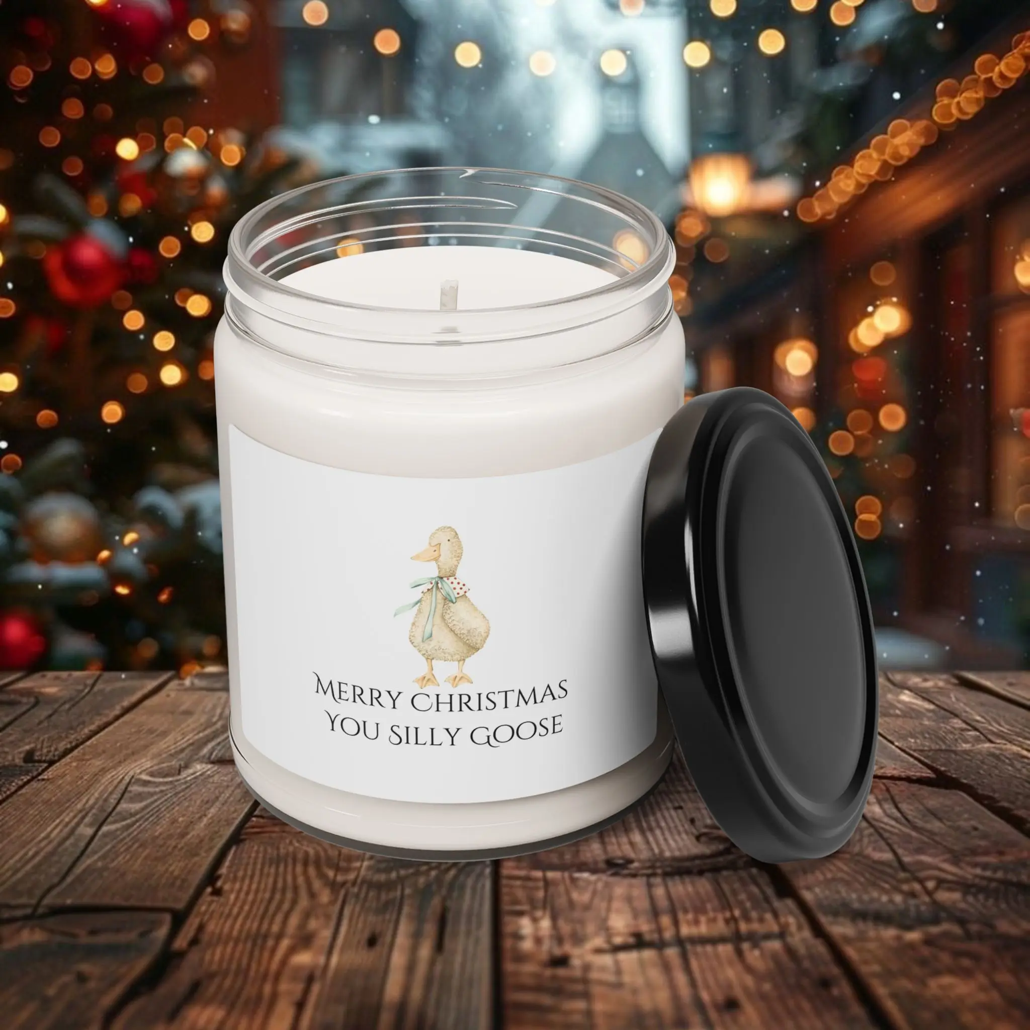 Merry Christmas You Silly Goose Candle, Holiday Decor, Christmas Gift, Funny Candle, 9oz, Scented Soy Candle
