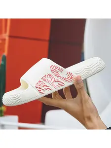 Fresh Multi-Color One-Strap Sandals, Durable Thick-Sole Summer Slippers
