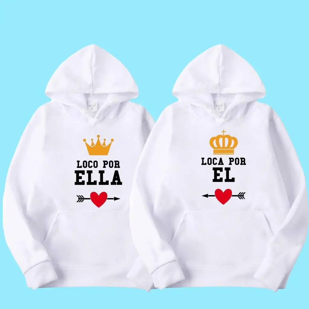 Matching Couple Hooded Sweatshirt with Sublimation - 1 one piece Comfort Love Womenswear Clothing