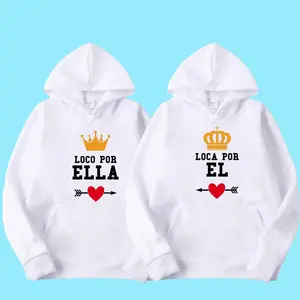 Matching Couple Hooded Sweatshirt with Sublimation - 1 one piece Comfort Love Womenswear Clothing