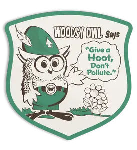Woodsy Says Sticker