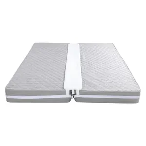 2-in-1 Twin to King Bed Bridge Converter Gap Filler with Attached Sheet Split King Mattress Connector Wedge Filler for Twin Beds No-Slip Design Expands Bed Space Instantly Cloth Material