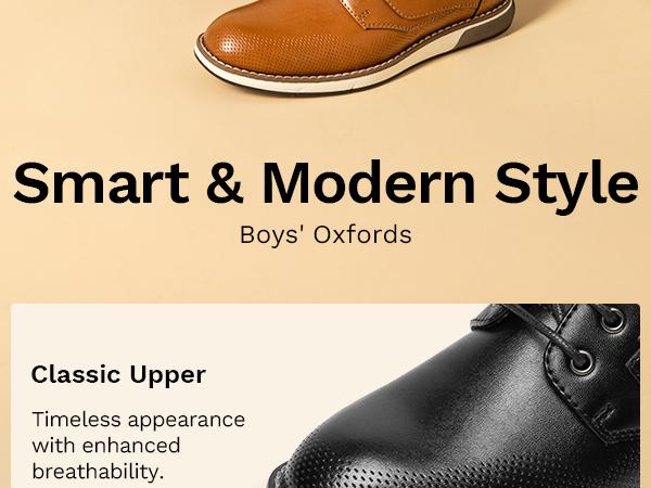 Bruno Marc Boy's Casual Dress Oxford Comfort Uniform Formal Fashion Sneaker Shoes