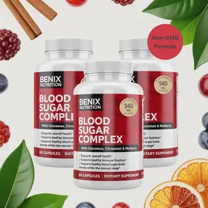 Blood Sugar Complex Supplement - Supports Healthy Blood Sugar Levels Already Within Normal Range All Natural with Cinnamon, Bitter Melon, Chromium, Mulberry, Alpha Lipoic Acid, Non-GMO, 180 Capsules