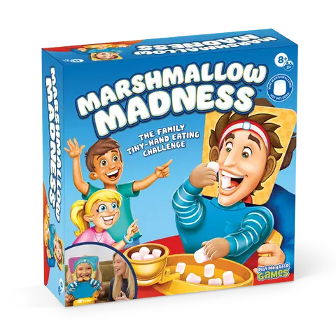 Marshmallow Madness Board Game – Hilarious Family Board Games for Kids & Adults, Fun Fast-Paced Party Game for Family Night, Interactive Kids Board Games, Ages 8+