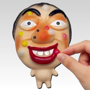 Grossly Satisfying Pimple Popping Simulator Ultra-Squishy Silicone Toy with Non-Toxic Dye for ASMR Sensory Satisfaction and Stress Relief