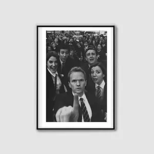 How I Met Your Mother Poster Print, Black and White, Tv Show Poster