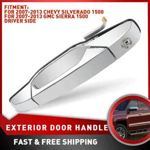 Chrome Front Left Exterior Door Handle for 2007-2013 Chevy Silverado GMC Sierra