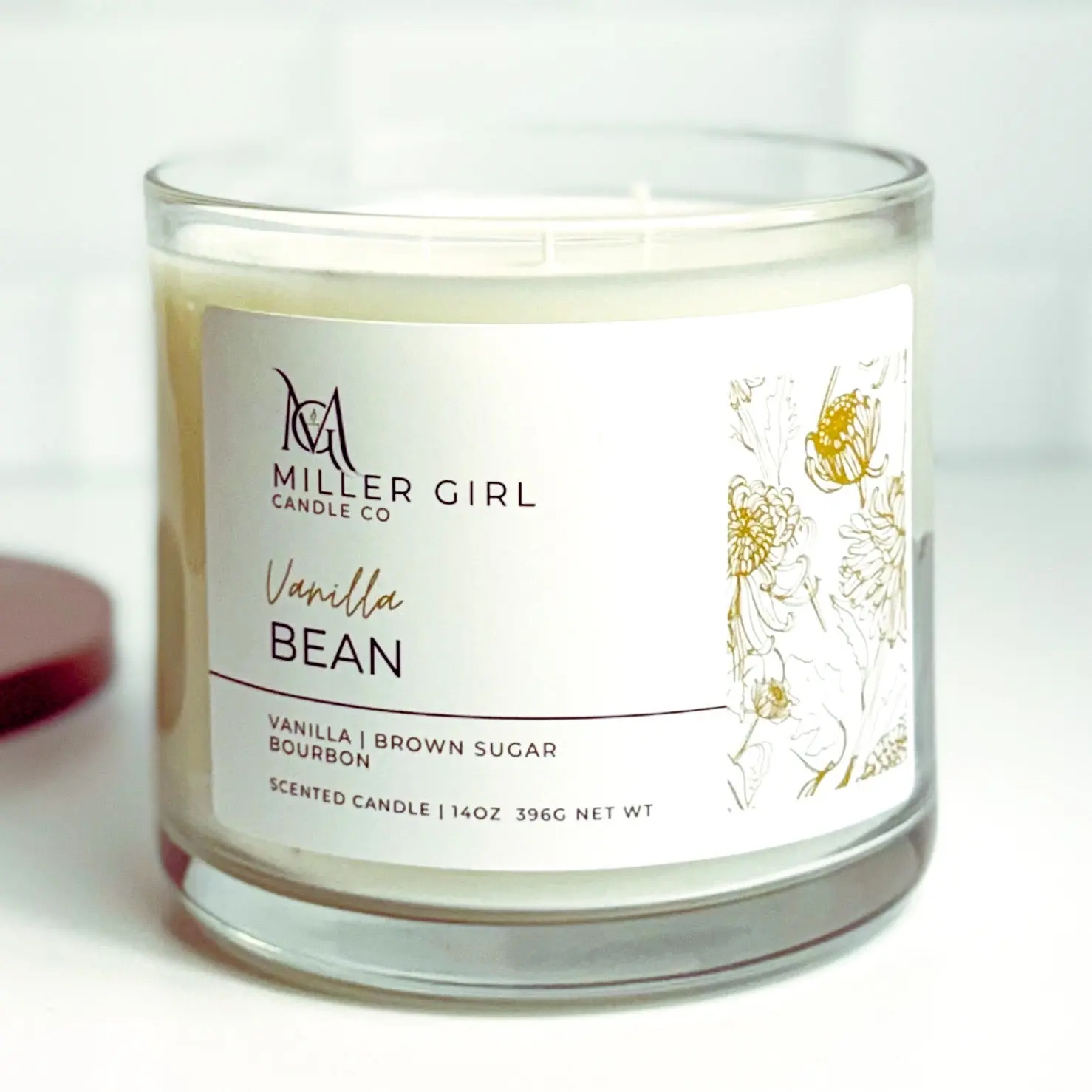 Vanilla Bean Candles & Wax Melts | 3 sizes | 60+ Hour Burn Time | Soy Blend | Scented Candles + Melts