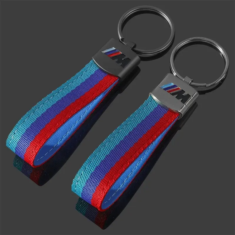 Bmw E46/e90/e60/f30/g20/x Series/i3/i4/i5/i7/m2/m3/f10, Customizable Sports Car Keyring & Keychain Wristlet Strap, Durable Accessory