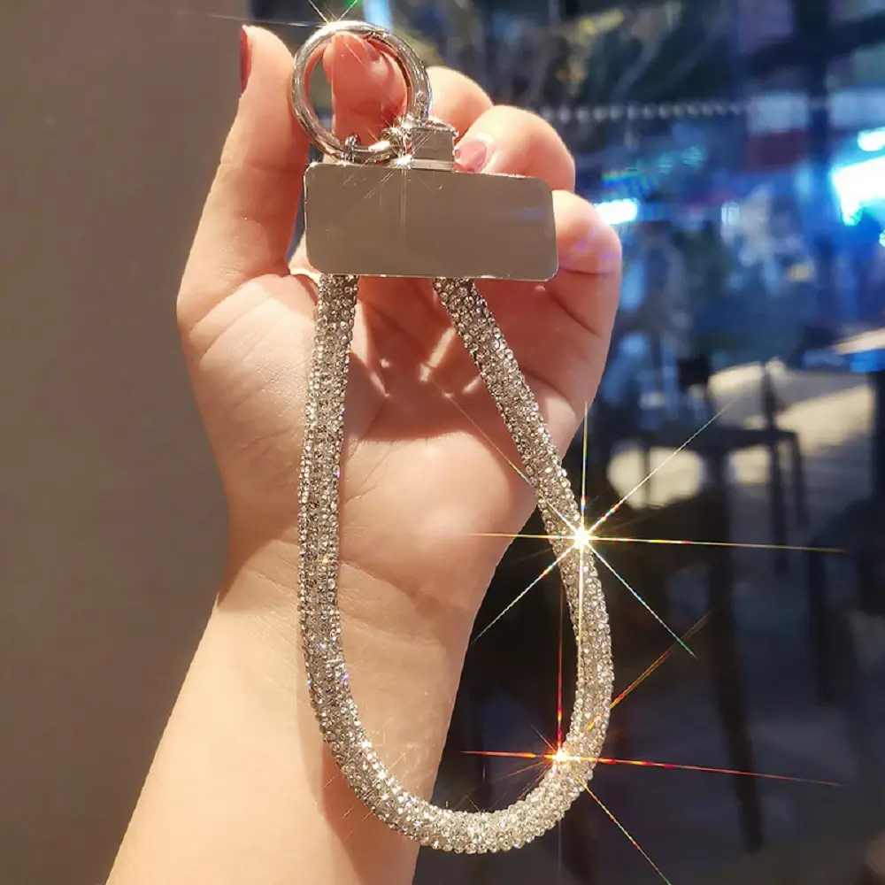 Shiny Phone Lanyard, Fashionable Short Phone Chain, Anti-lost Phone Lanyard, Phone Strap for Women & Girls, Phone Wrist Strap, Phone Strap Holder, Cellphone Accessories, Phone Accessories