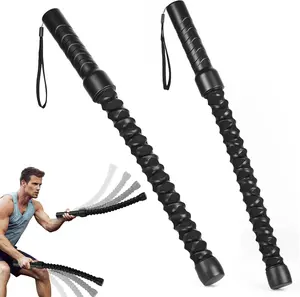 Ropeless Battle Ropes, Cordless Battle Ropes Workout Equipment for Home Gym, Heavy Duty Weighted Wireless Rope Lightweight Device HIIT, Portable Training Flow Rope, Battle Rope Sticks for Men & Women