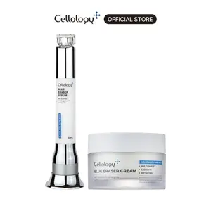 Cellology Blemish Control Best Duo - All-in-One LED Serum & Skin Refining Cream, Skin Soothing, Low Irritation, Korean Skincare