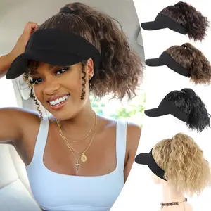 12" Ponytail Baseball Cap Wig for Women - Glueless Daily Wear Hat Wig with Natural Straight Ponytail, Beginner Friendly Throw On & Go Summer Wig