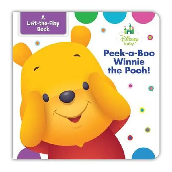 Disney Baby Peekaboo Winnie the Pooh Board Book - Engaging Lift-the-Flap Children's & Infants' Literature (Disney Books) with Extra-Thick Flaps, Play Pattern, Interactive Children's Literature & Art, Engagement