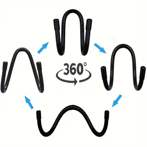 2/4pcs, Multi-purpose Suspension Storage Bracket, Adjustable, Hooks Suitable for Skateboards, Guitars, Longboards, Sled Boards, Easy to Install and Use, Storage in Autumn and Winter