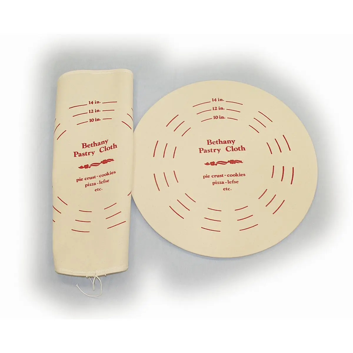 212 MAIN Hardwood Kitchen Cutting Board and Cloth Set, 500 Model Round Board with Markings, Kitchen Food Prep Tool for Chopping Tasks