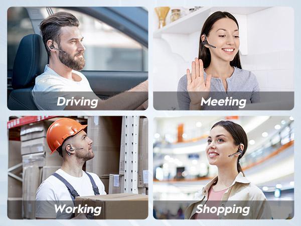 M51 New Bee Bluetooth Headset V5.2 with Dual Microphones, 80 Hours Playback Time, 500mAh Charging Box, Suitable for Office and Driving, Truck Drivers M51 New Bee Bluetooth Headset V5.2 with Dual Microphones, 80 Hours Playback Time, 500mAh Charging Box, Suitable for Office and Driving, Truck Drivers