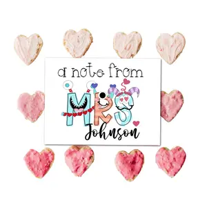 Personalized Valentine's Day Notecards for Teachers | Set of 10