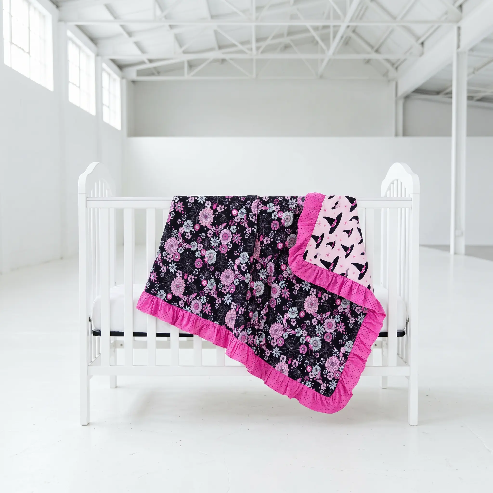 Always On The Web/Witchful Thinking Ruffle Reversible Blanket