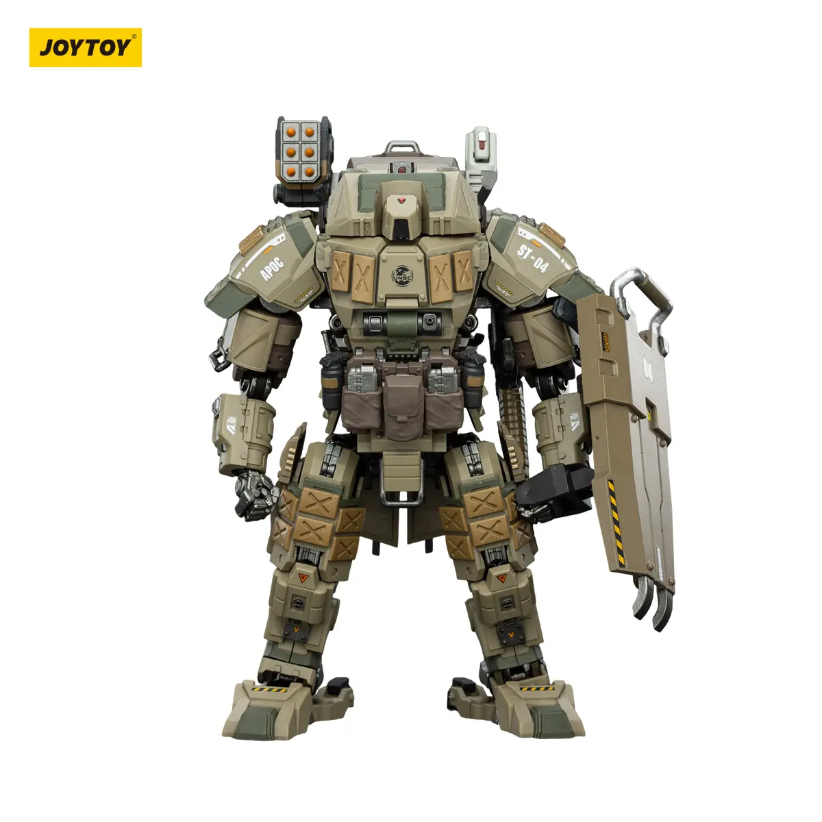 Joytoy 1/25 APOC Series Iron Vanguard Heavy Assault Mech Camo Action Figure - Fully Articulated, Durable Model Figure, Ages 12+, JT02717, Action Figures