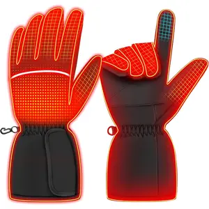 Warm Gloves, Men's and Women's Warm Gloves, Touchscreen Waterproof Heated Gloves, Suitable for Motorcycle Riding, Fishing, Hiking, Skiing, and Other Outdoor Winter Sports