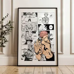 Ryomen Sukuna Poster JJK Anime Curated Manga Panels Wall Art All Sizes