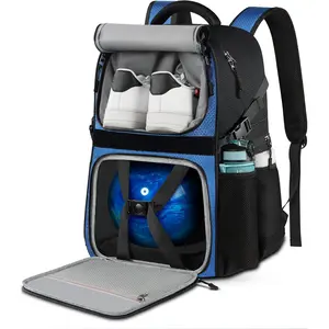 Bowling Ball Backpack with Shoe Compartment and Padded Holder