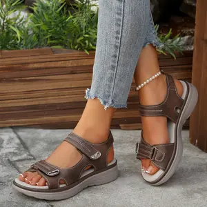 Women’s Sandals Platform Wedge Comfortable Ankle Strap Open Toe Sandals for Walking