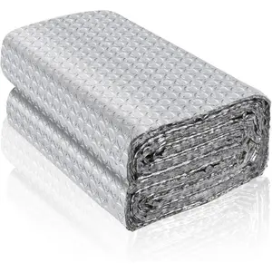 23.6''x 10Ft Double Reflective Aluminum Foil Bubble Insulation Sheet, Weatherproof Radiant Barrier Roll for RV Windows