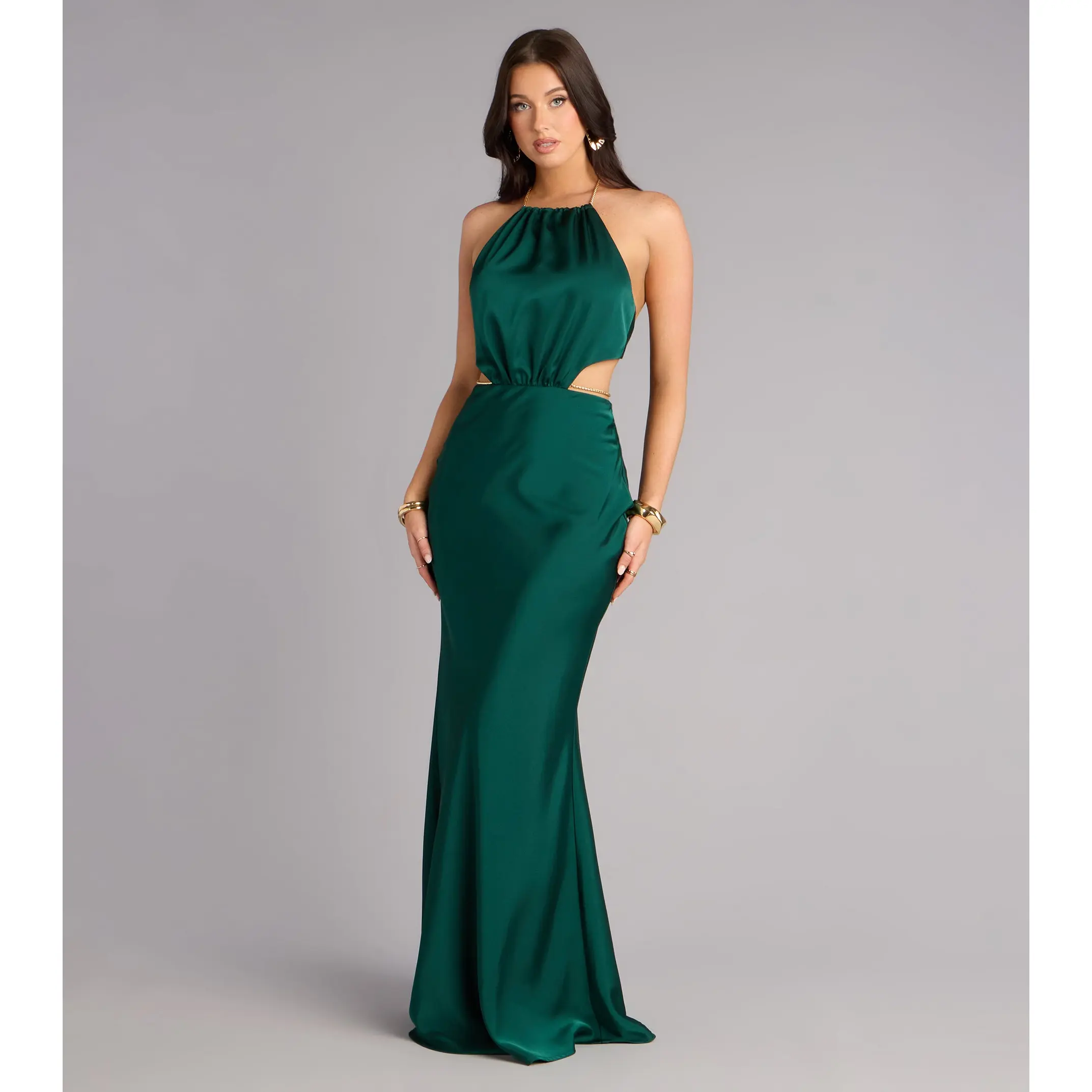 Patricia Satin Chain Column Formal Dress - TikTok Shop Patricia Satin Chain Column Formal Dress - TikTok Shop