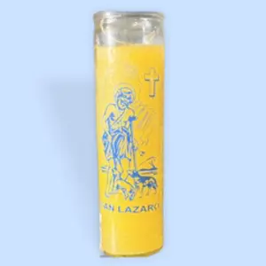 Candle San Lázaro yellow Candle San Lázaro yellow