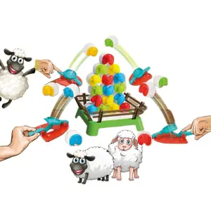 Bouncing Sheep Game, Family Fun Game, Interactive Family Board Game for 2-4 Players, Enhances Hand-Eye Coordination, Perfect Birthday Gift