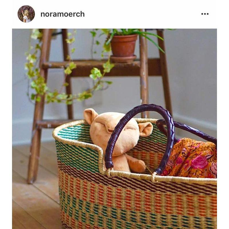 Design Dua Signature Bilia Bassinet - Autumn Equinox, Multi-Colored Basket, Safe for Newborn Sleep