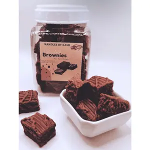 Chocolate Brownie Waxmelts | Embeds | Springtime Candles | Fake Food | Chocolate
