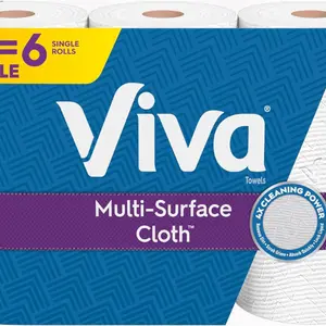 Multi-Surface Cloth Paper Towels, 3 Double Rolls, 110 Sheets Per Roll