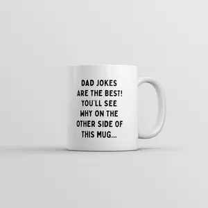 Dad Jokes Are The Best Mug Funny Sarcastic Graphic Novelty Coffee Cup - 11oz Funny Coffee Mugs Ceramic Printed Drinkware Cup Dad Jokes Are The Best Mug Funny Sarcastic Graphic Novelty Coffee Cup - 11oz Funny Coffee Mugs Ceramic Printed Drinkware Cup
