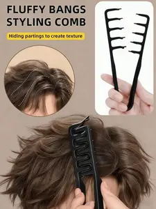 Strong-Grip Root-Lifting Hair Comb, Fine Serrated Texture Combs for Volume, Anti-Slip Styling, Create Texture, Hiding Partings, Straight Wavy Curly Hair, Salon Home Use