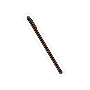 Gale's Staff Transparent Outdoor Stickers, Die-Cut, 1pc