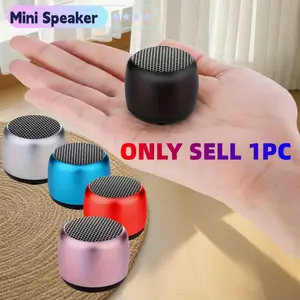 Portable Mini Wireless Speaker with Subwoofer Heavy Bass, Small Steel Cannon Design, HD Surround Sound Quality, Perfect for Home & Outdoor Use