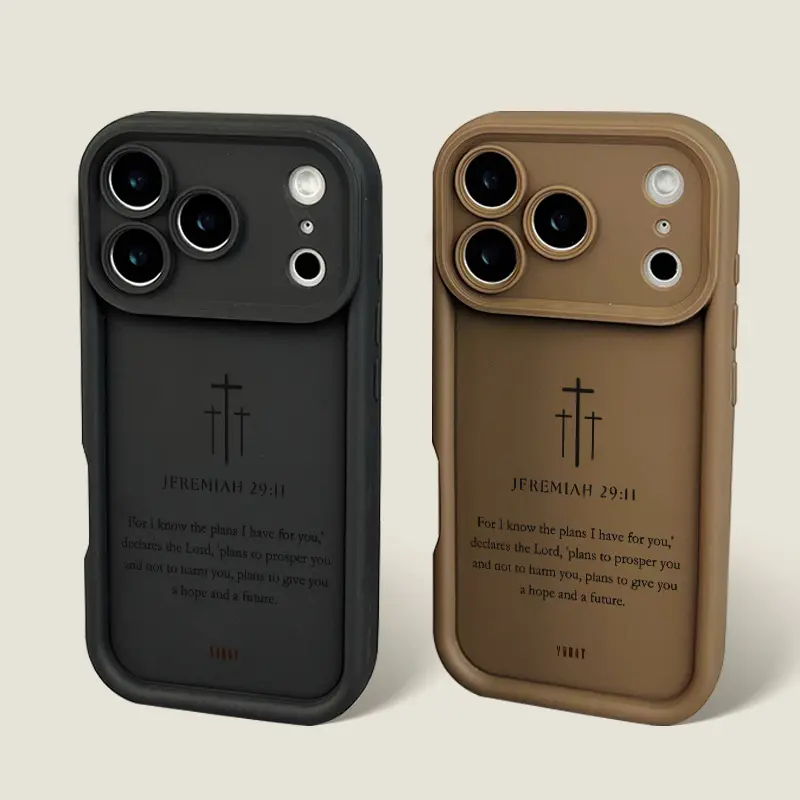 Jeremiah 29:11 Plan Soft TPU Phone Case Christian Scripture Three Crosses Protective Shockproof Cover for iPhone 17 Pro 16 Pro Max 15 Plus 14Pro 13 12 11 XS Max XS XR & Samsung Galaxy S25 Ultra S24 Plus S23+ Anti-Drop Casing