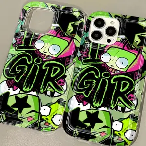 Gir From Invaders Zim Phone Case Cover, Compatible with iPhone Models 17-11 Pro Max, Soft Tpu Material, Durable Protective Design