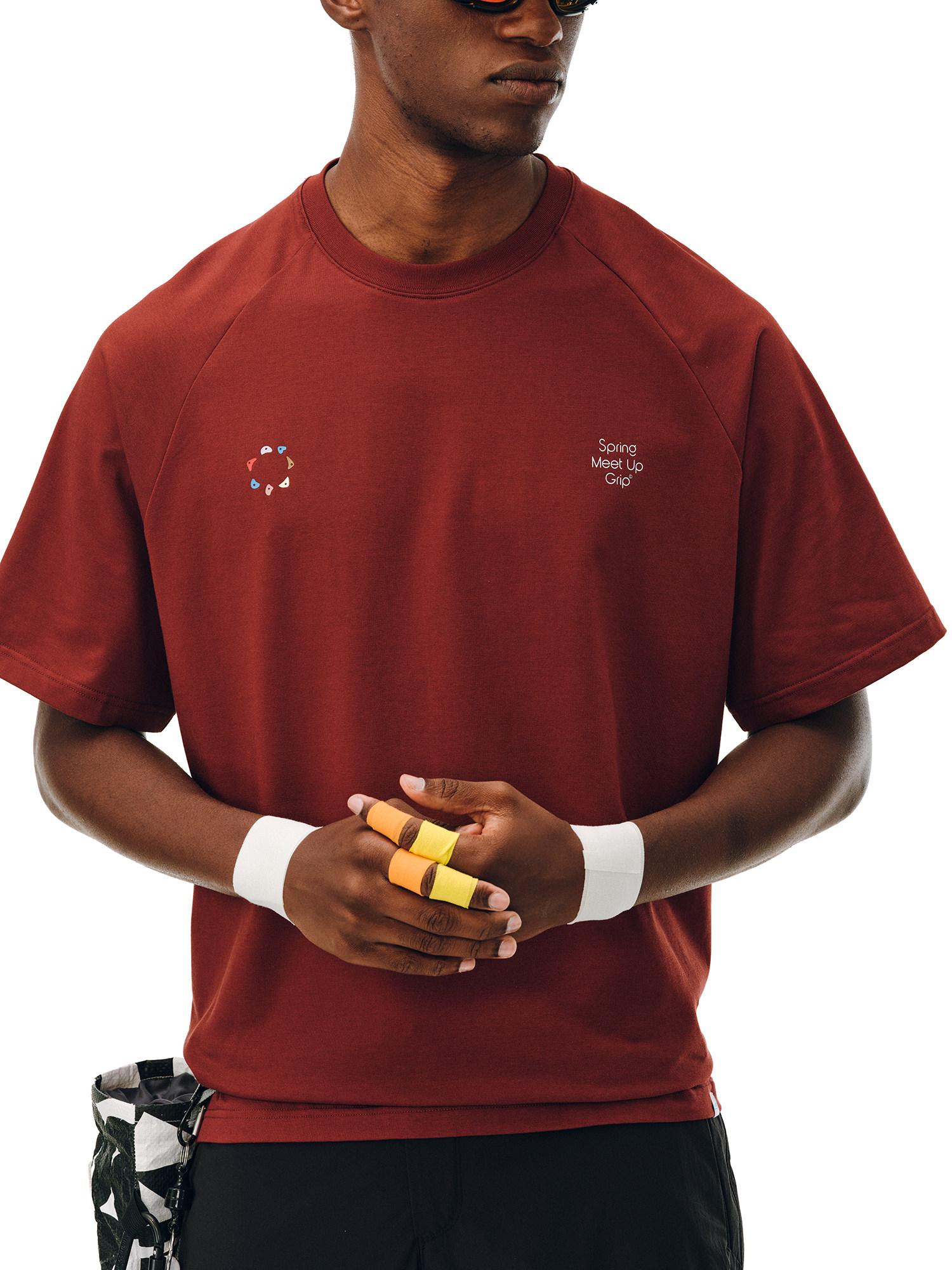 FPA Men’s Climbing Graphic Color Block T-Shirt – Crew Neck, Premium, Summer Outdoor Fashion Tee