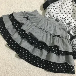 Girls Mini Short Skirts Design Y2k Spot Printing Bow   Vintage Harajuku tie High  able