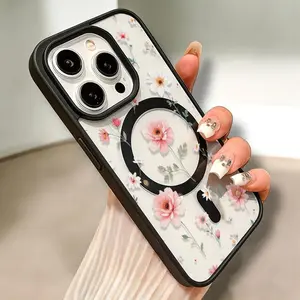 Phone cases for iphone 15 pro max case and iphone 14 case, magnetic charging support, TPU protector shell, fits 11, 12, 13, 16, stylish, soft Cover Protective