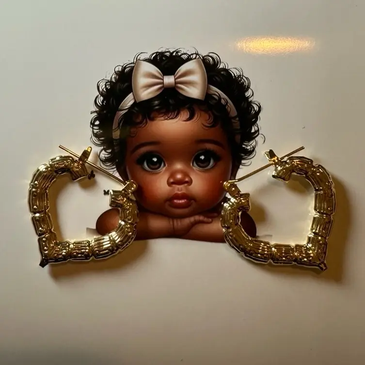 Baby girl heart earrings 24months-8years old