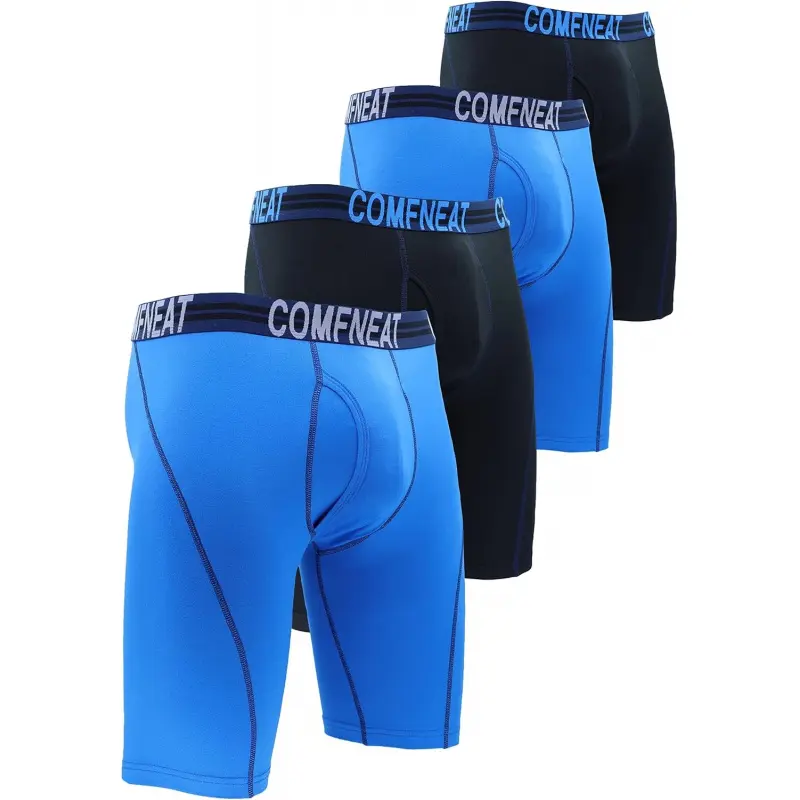 Light Blue+black(navy) 4-pack