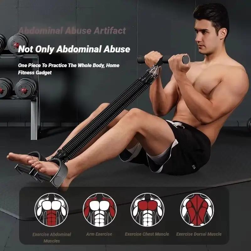 Home Pedal Resistance Trainer - Multifunctional Fitness Resistance Band Trainer, Back and Abdominal Muscle Exercise Equipment