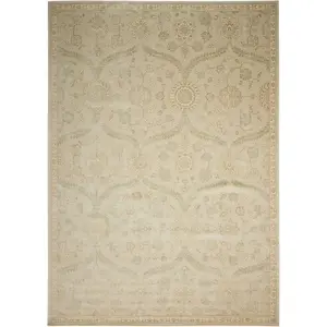 Nourison Home Luminance LUM04 Cream Mint Transitional Loomed Rug