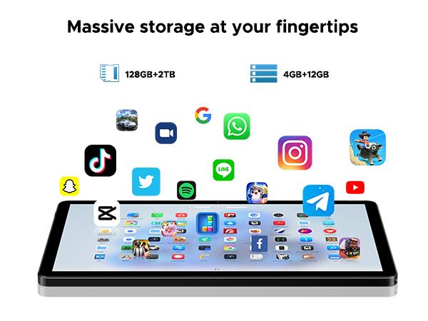 U11 11" Tablet, Android 15, Gemini AI, 16GB+128GB/2TB, 8580mAh, 5G WiFi, Widevine L1, 13MP Camera, GPS, OTG